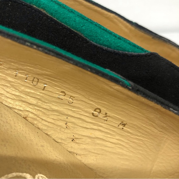 Norma B Green Black Swirl Suede Heels - Picture 11 of 16